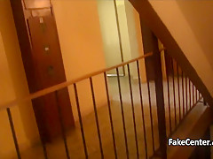Russian babe fucked in public