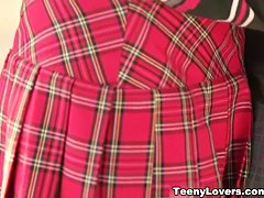 Redhead teeny fucked in a park