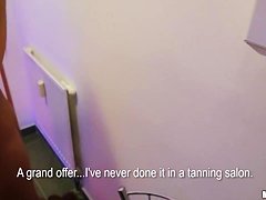 One horny receptionist