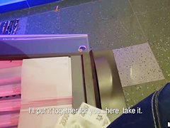 One horny receptionist