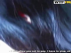 Giving wild blowjob in the car delights sexy Yulia