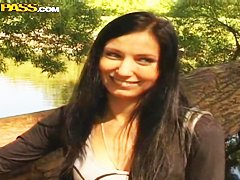 Giving wild blowjob in the car delights sexy Yulia