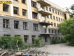 Giving wild blowjob in the car delights sexy Yulia