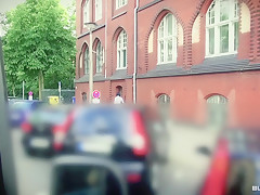 Bums Bus - Naughty German babe enjoys hardcore fuck and facial in the bus