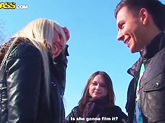 Winter Vacation Starts With A Blowjob By A College Blonde