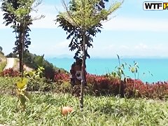 Russian student Bella entertaining in Thailand