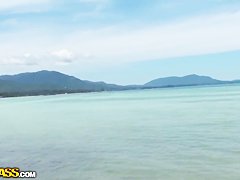 Russian student Bella entertaining in Thailand