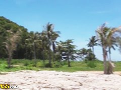 Russian student Bella entertaining in Thailand