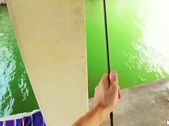 Girl with a Killer Booty fishing