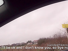 Beautiful French teen banged by stranger