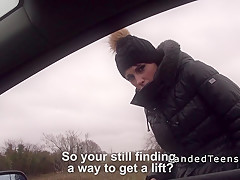 Beautiful French teen banged by stranger