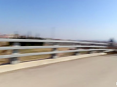 Chicas Loca - Wild public sex on the highway bridge with naughty tattooed French babe