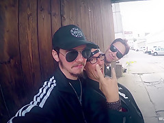 Bums Bus - German babe Arianna Love gets her twat and ass fucked hardcore on a bus