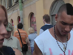 Betsy in slutty bimbo got her cunt fucked in the park