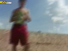 Skinny babe Dasi West gets shagged on the beach