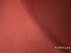 Picked up in public big tits blonde gets fuck