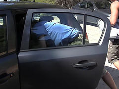 Agnessa & Carol Vega & Leila in outdoor dorm porn with lots of sexy bitches