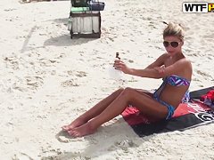 Tiffany and her female friend visit Thai beach