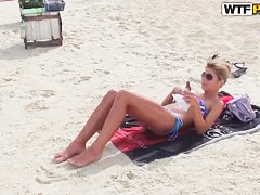 Tiffany and her female friend visit Thai beach