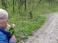 Adele Laurentia in sexy blonde amateur girl riding a stiff schlong