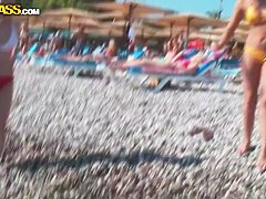 Cuddly chicks relaxing and fucking on a wild vacation