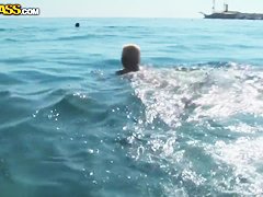 Cuddly chicks relaxing and fucking on a wild vacation