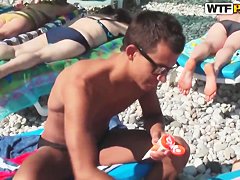 Cuddly chicks relaxing and fucking on a wild vacation