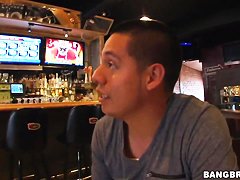 Curvy latina milf Melissa Monet gets filmed outdoor