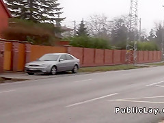 Hungarian beauty from public bangs