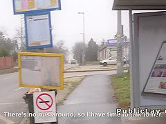 Hungarian beauty from public bangs