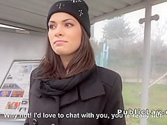 Hungarian beauty from public bangs