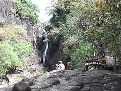 Anne in hottie gives an awesome blowjob in an outdoor porn vid