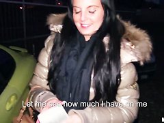 A young girl is offered cash for sex in a lot