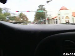 Ava Devine braces herself and lick this spike