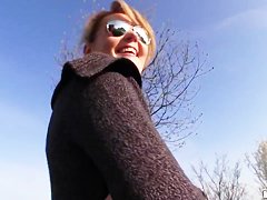 Slutty Meggie prefers to swallow big cocks on fresh air