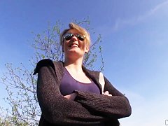 Slutty Meggie prefers to swallow big cocks on fresh air