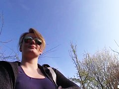 Slutty Meggie prefers to swallow big cocks on fresh air