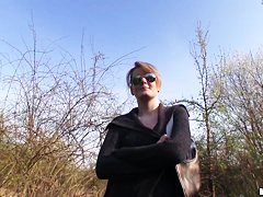 Slutty Meggie prefers to swallow big cocks on fresh air