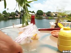 Tight ass slut Alexis Breeze takes on monster cock