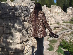 Aurita in outdoor sex scene in a lustful sex tape video