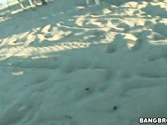 Tight ass babe Amanda poses gor dirty photographer