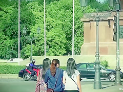 BUMS BUS - Slutty German exhibitionist enjoys hardcore van fuck and cum in mouth