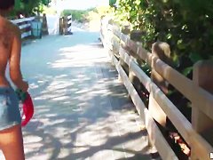 Latina teen having a nice day