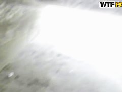 Pretty young Nesty does blowjob in public