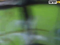 Pretty young Nesty does blowjob in public