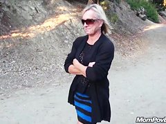 Euro MILF sucks dick in Starbucks bathroom