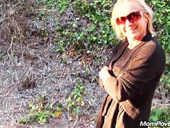 Euro MILF sucks dick in Starbucks bathroom
