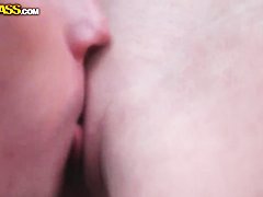 Young blonde babe Megan gets nasty outdoor in pov