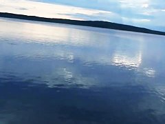 Young blonde babe Megan gets nasty outdoor in pov