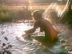 Incredible outdoor, fetish sex scene with exotic pornstars Tyla Wynn, Annie Cruz and Sandra Romain from Whippedass